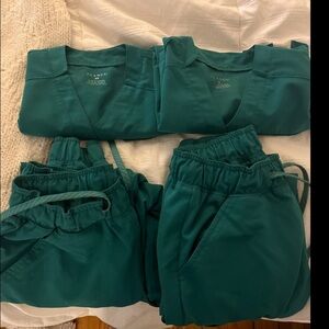 Green scrubs